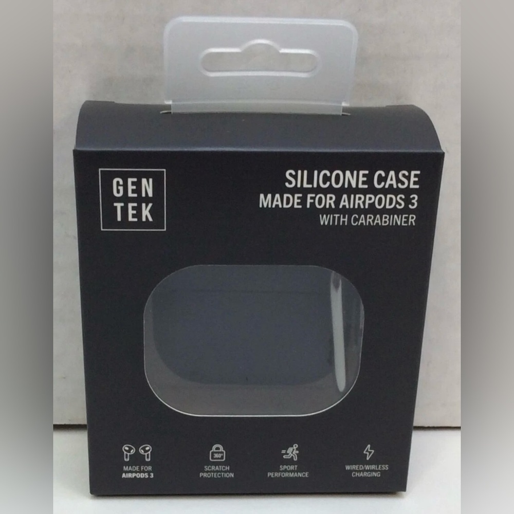 Gen Tek Black Silicone AirPods 3 Case